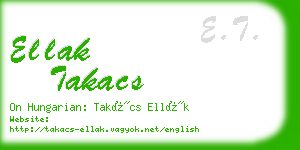 ellak takacs business card